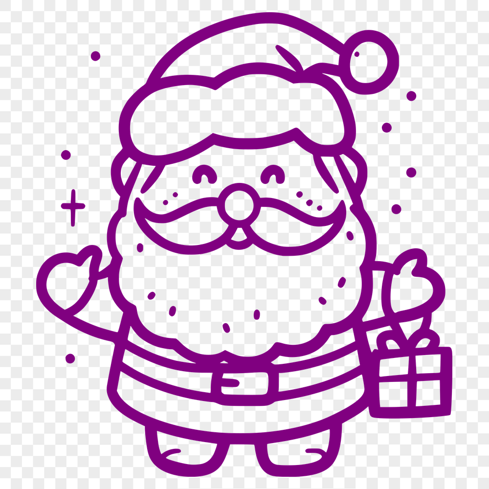 Beautiful Santa Claus In PNG Format