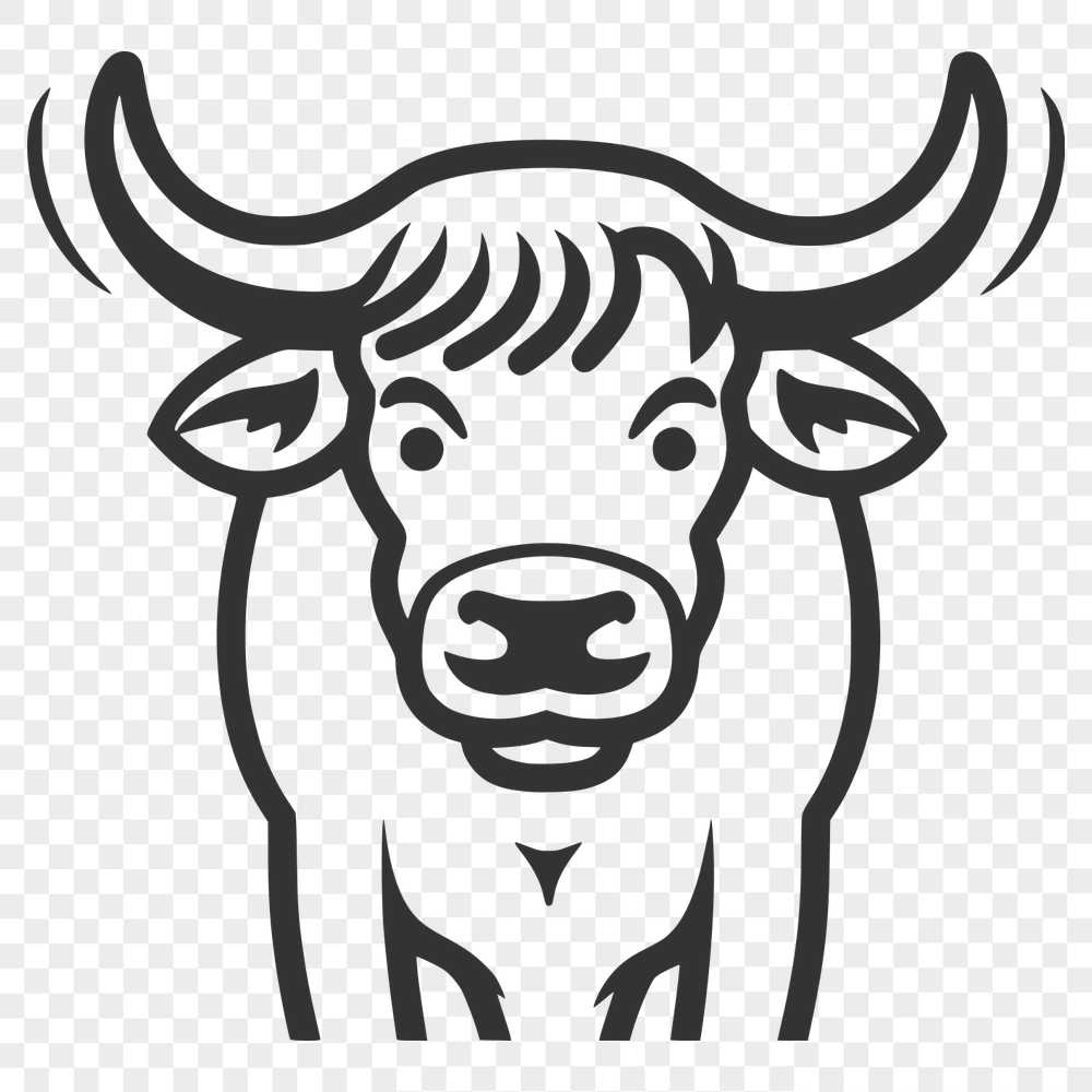 Free Artistic Cow Illustration