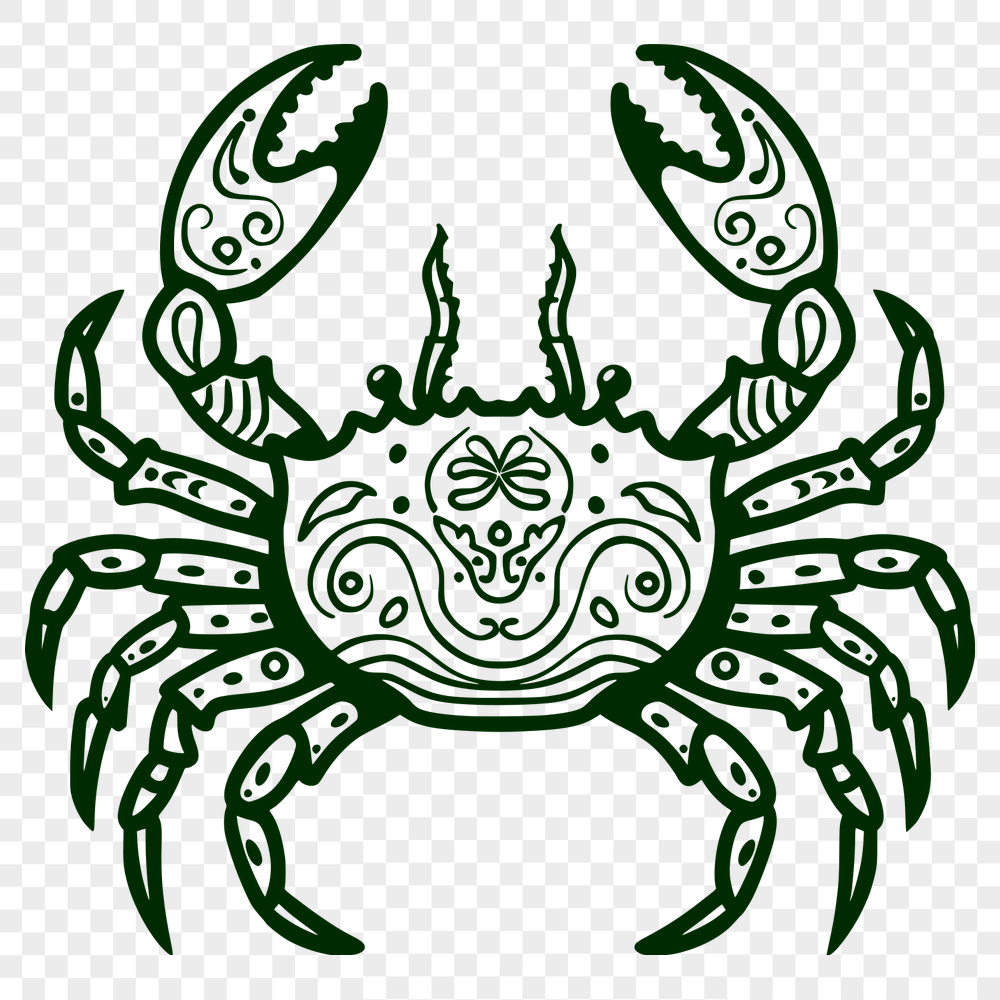 Unique Crab Decal