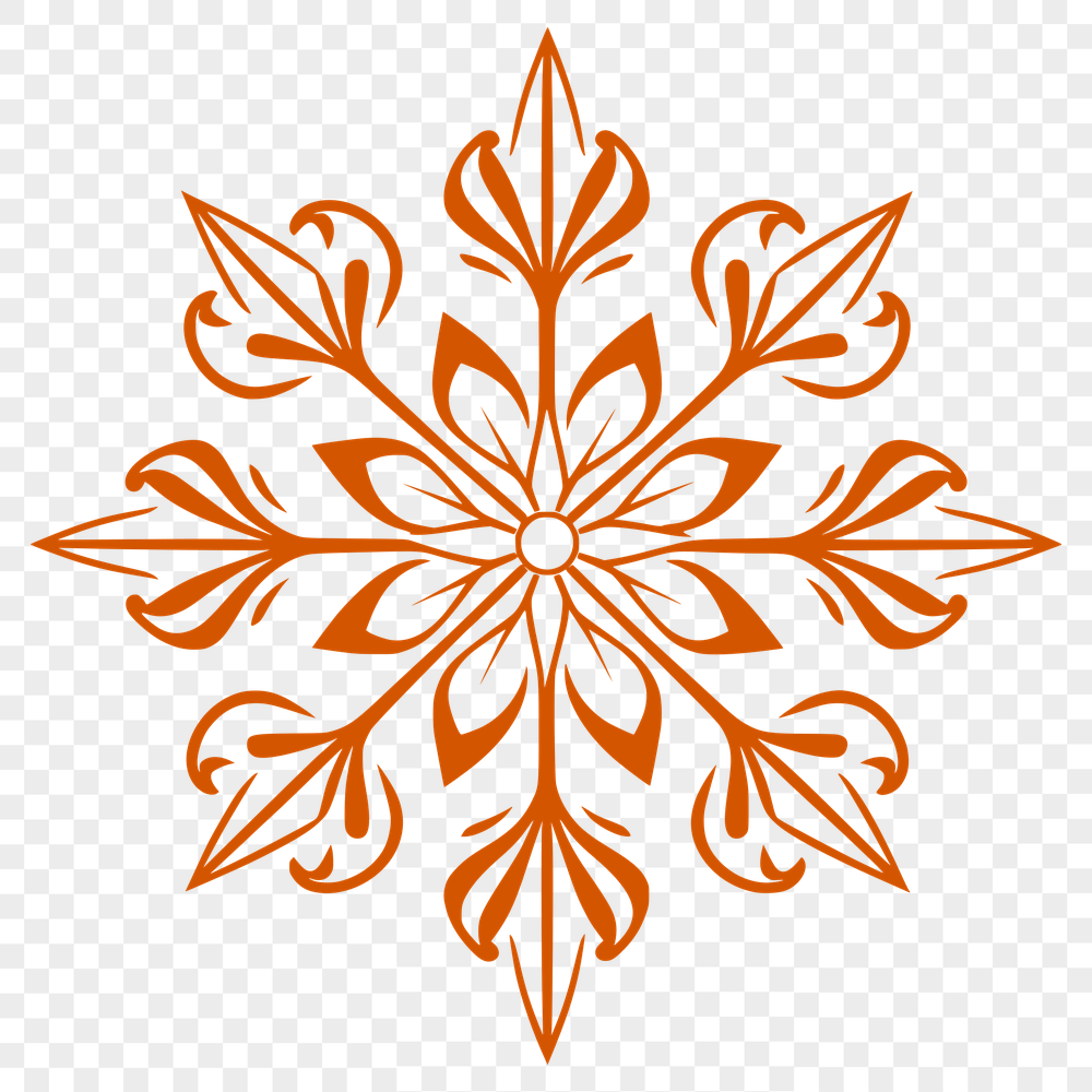 Beautiful Snowflake - Laser Engraver PNG