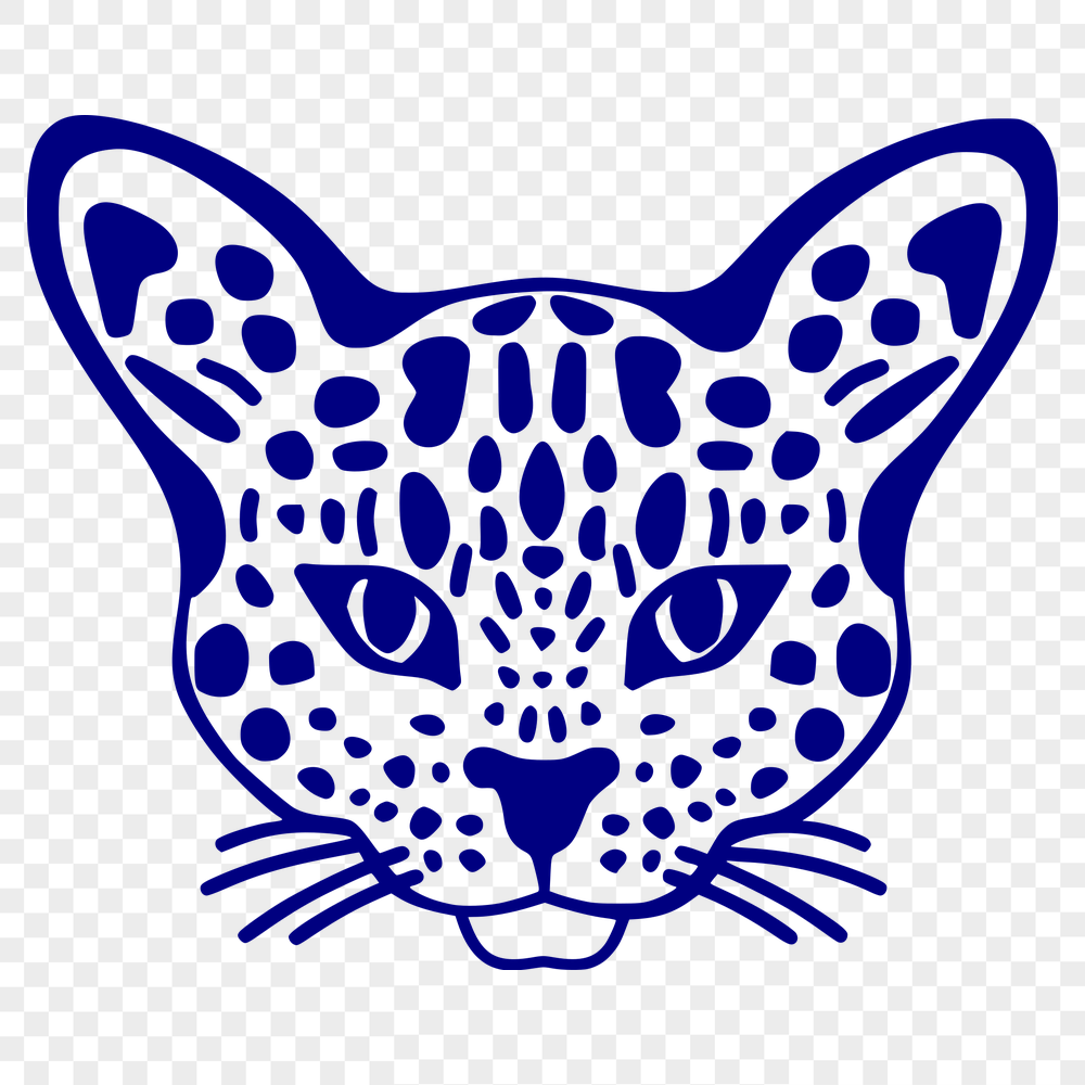 Beautiful Big Cat In SVG & DXF