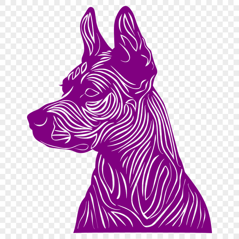 Free Stunning Doberman Pinscher Decal