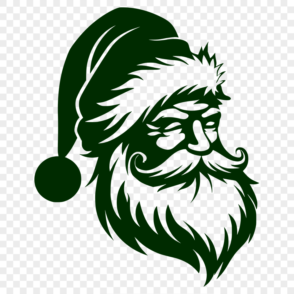 Artistic Santa - Laser SVG