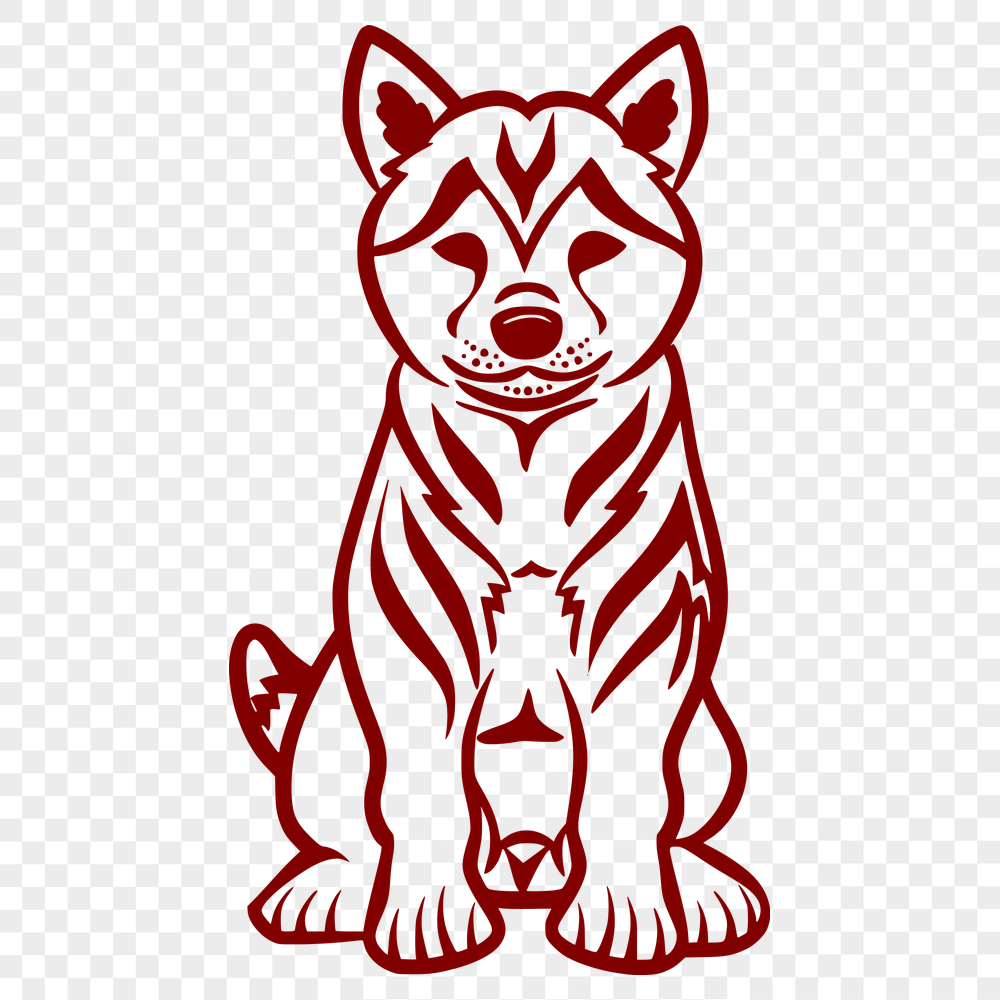 Unique Shiba Inu DXF