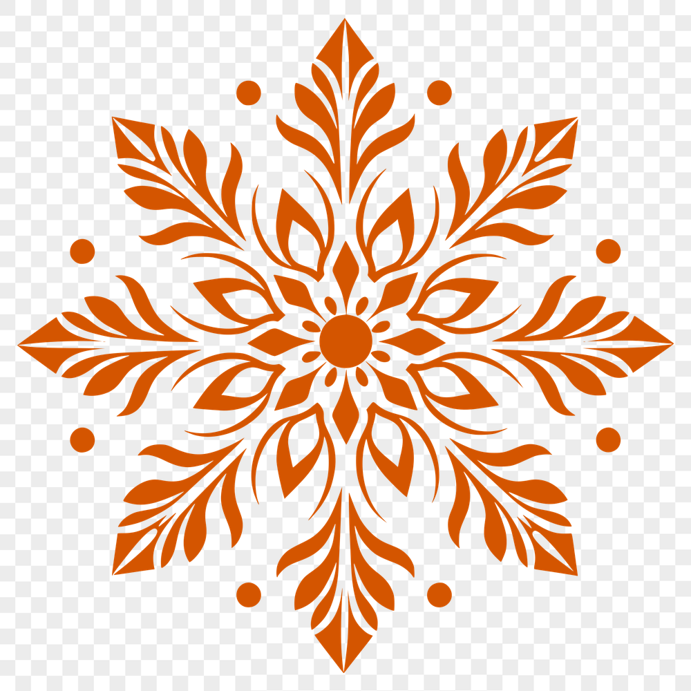 Ornate Snowflake Decal