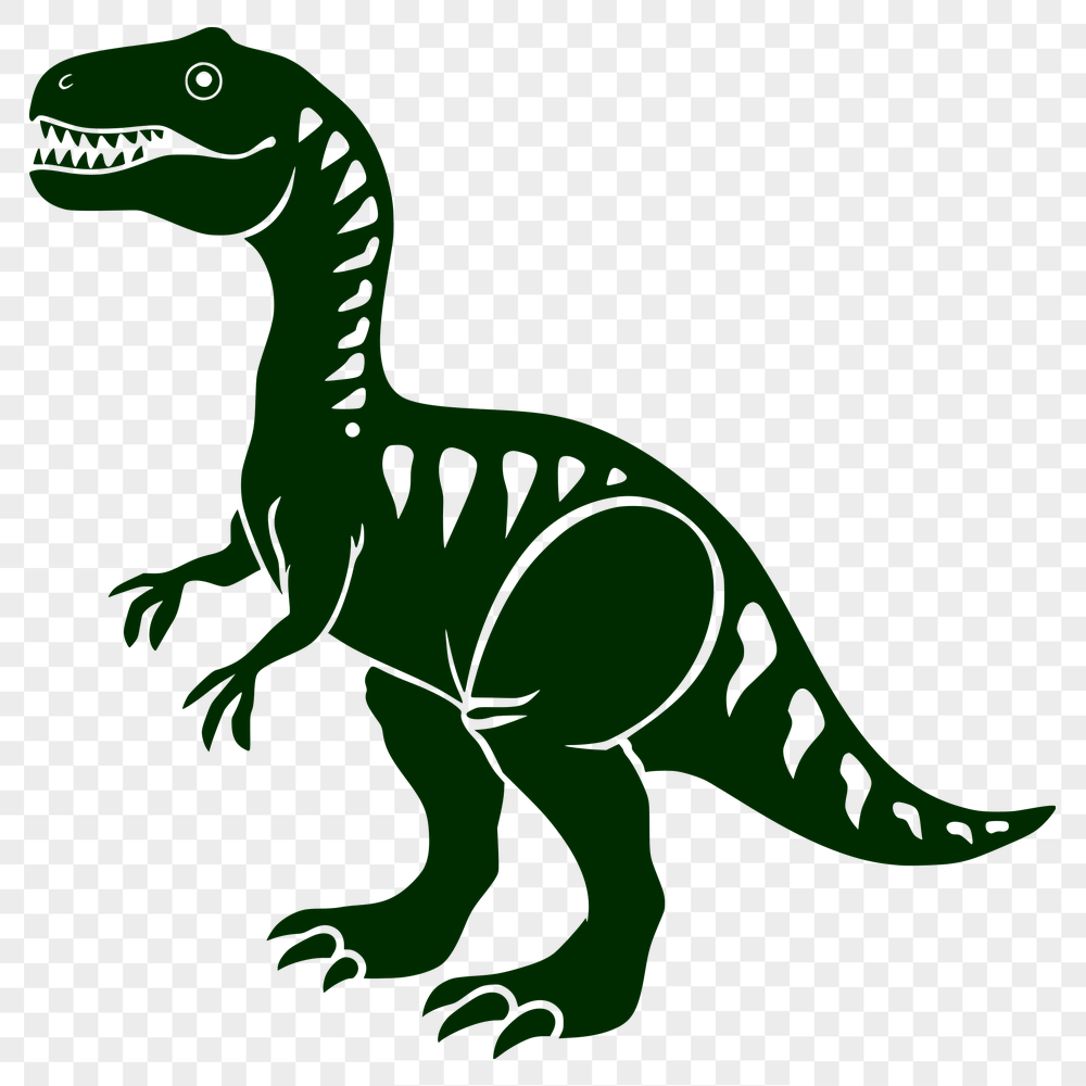 Artistic Dinosaur - Cricut PNG