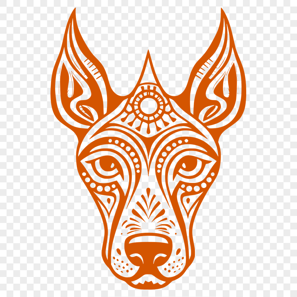 Free Creative Doberman Pinscher Vector Drawing