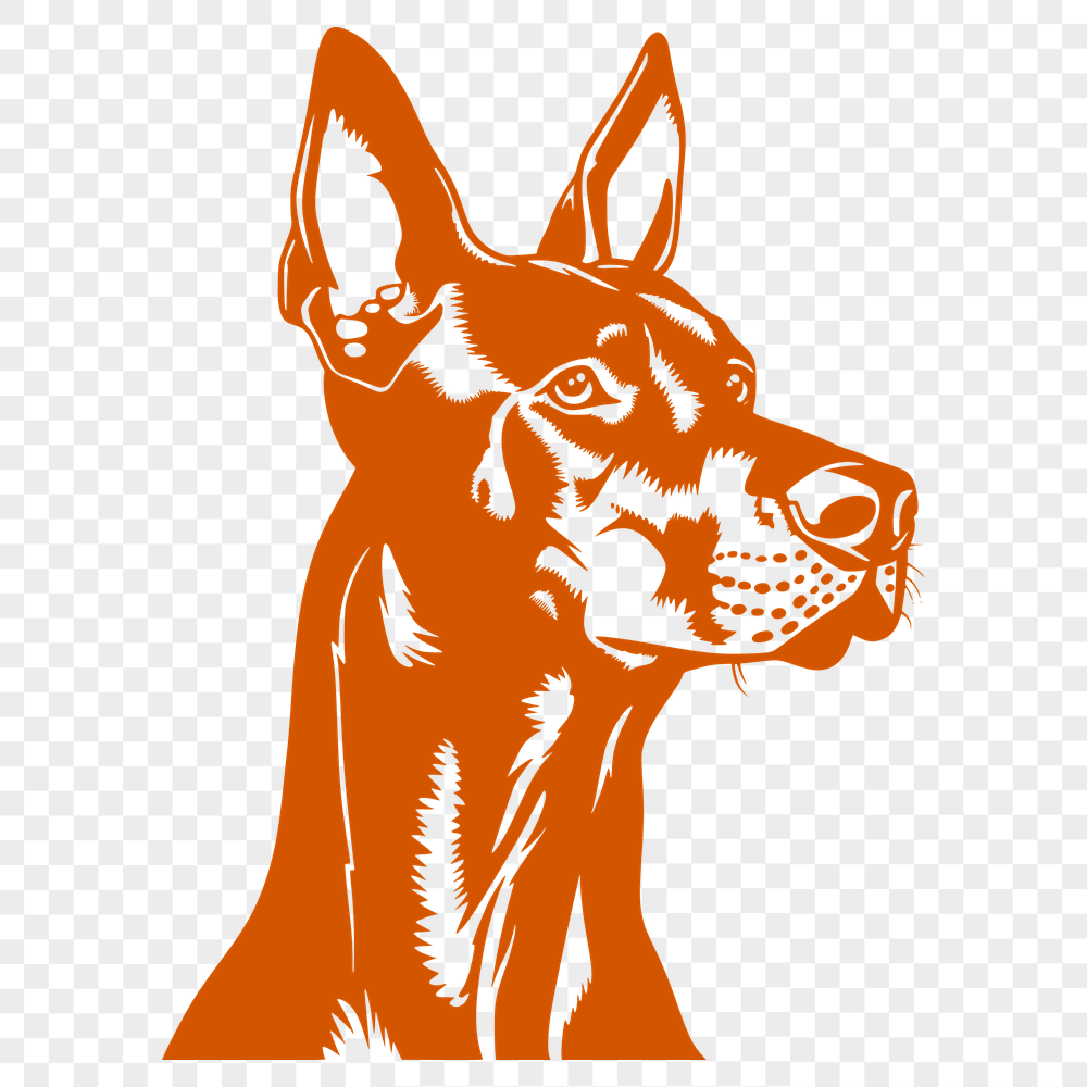 Free Unique Doberman Pinscher Clipart