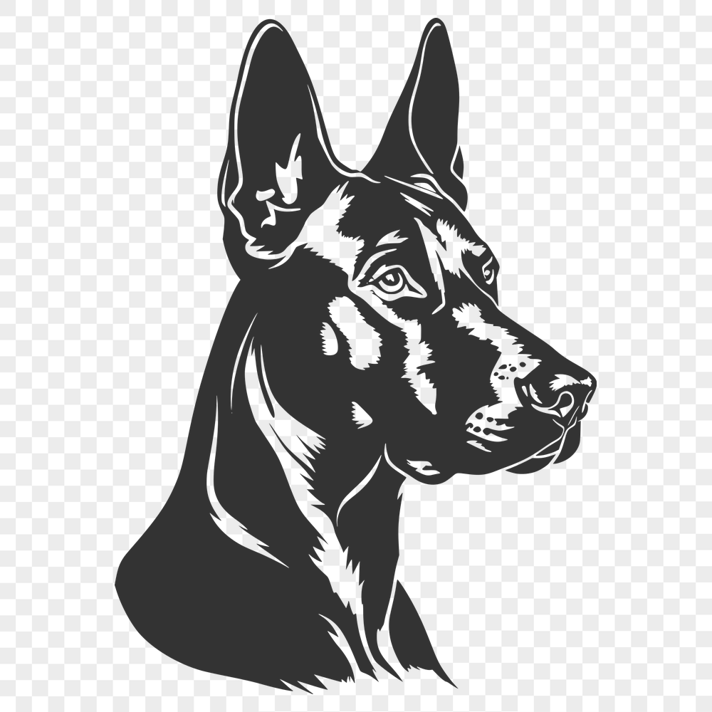 Free Artistic Doberman Pinscher Clip Art