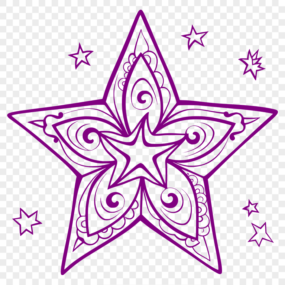 Free Unique Star Image SVG - Commercial Use