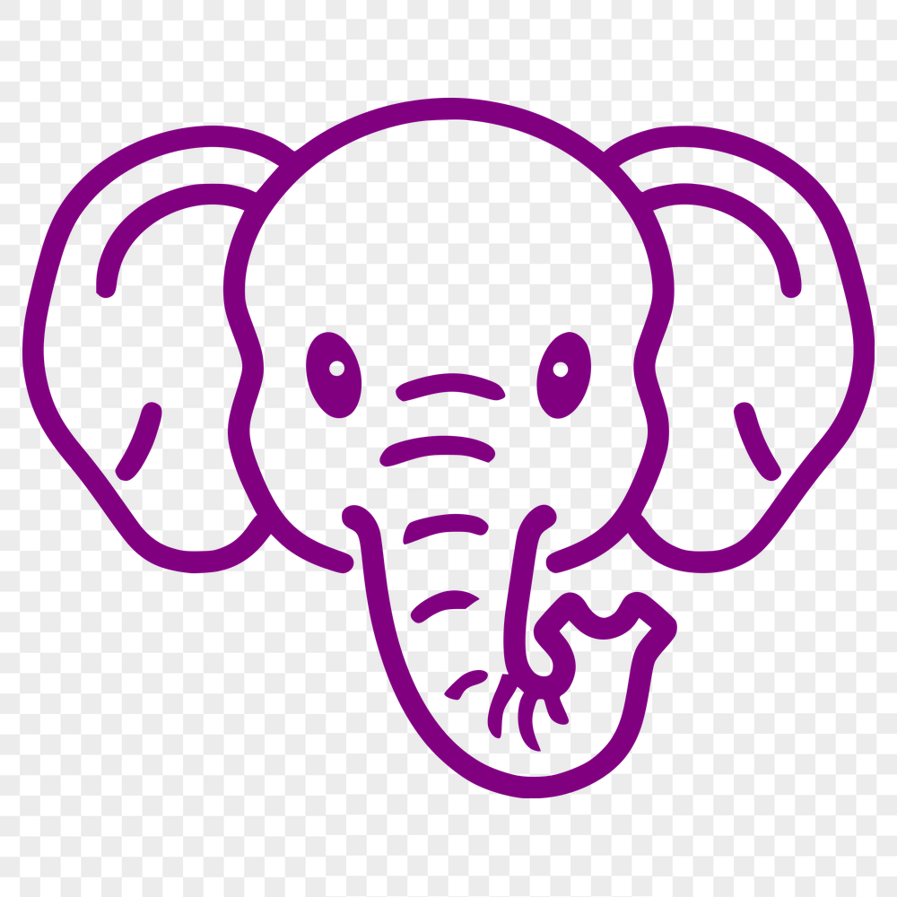 Beautiful Elephant DXF