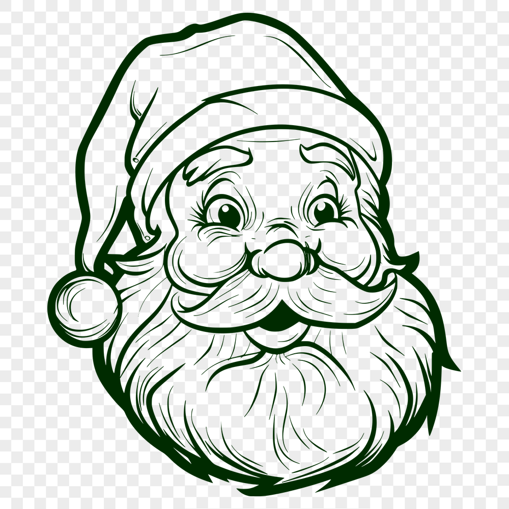 Stunning Santa - Sublimation SVG