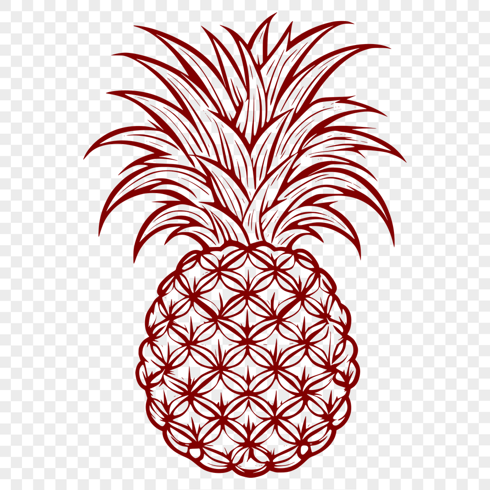 Artistic Pineapple - For Craft Project