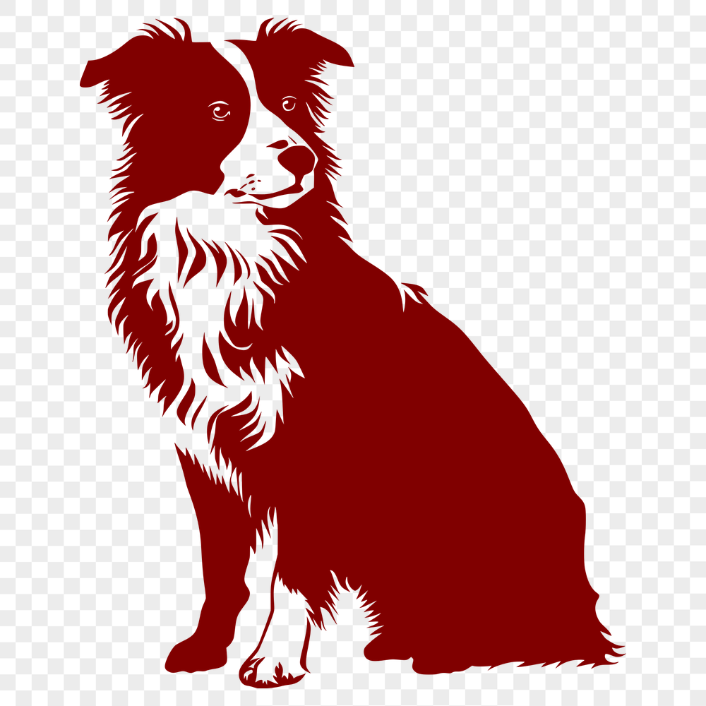 Sitting Australian Shepherd DXF