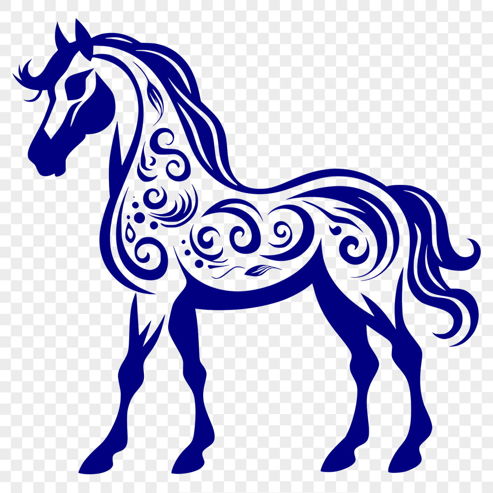 Horse Vector Craft File In SVG, PNG, PDF And DXF File Formats