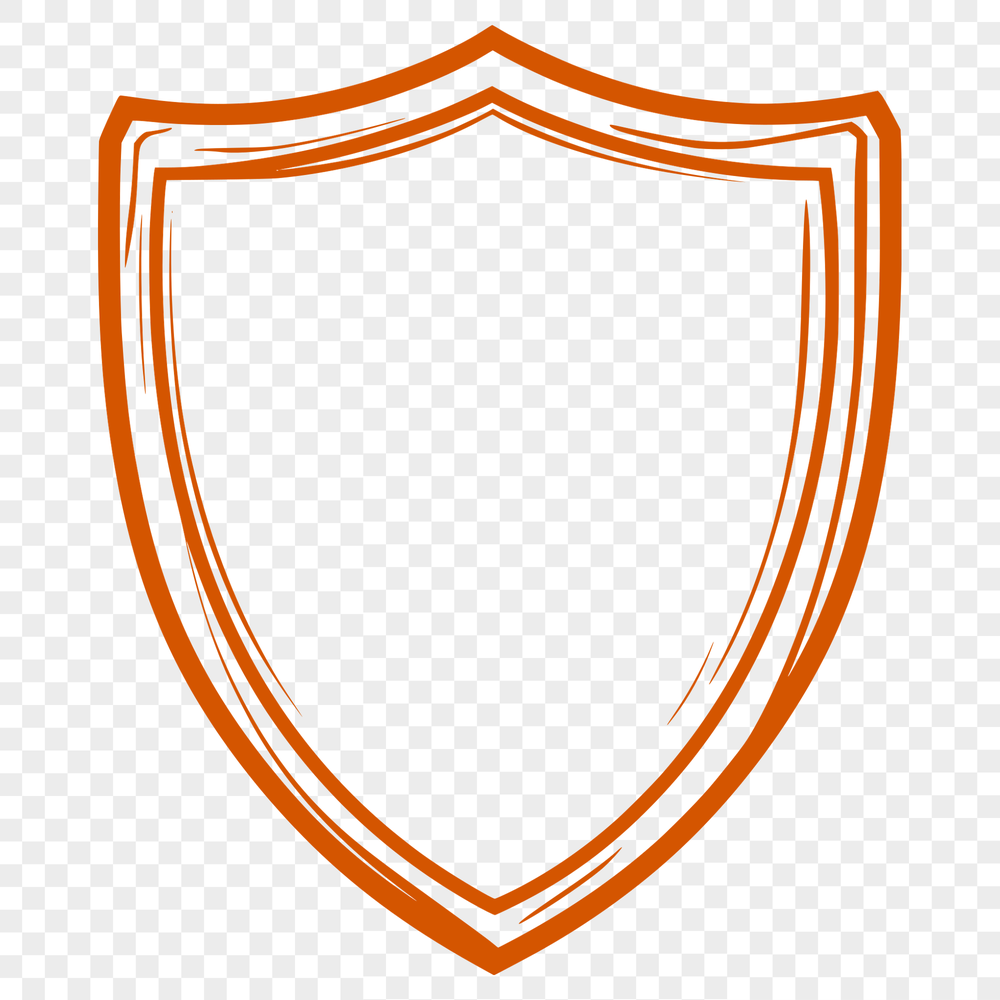 Vector Shield Icon in Modern Design A detailed shield icon designed as vector art for digital use.