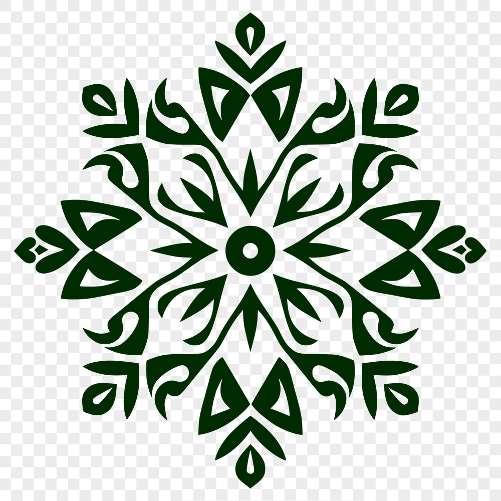 Beautiful Snowflake Digital Drawing