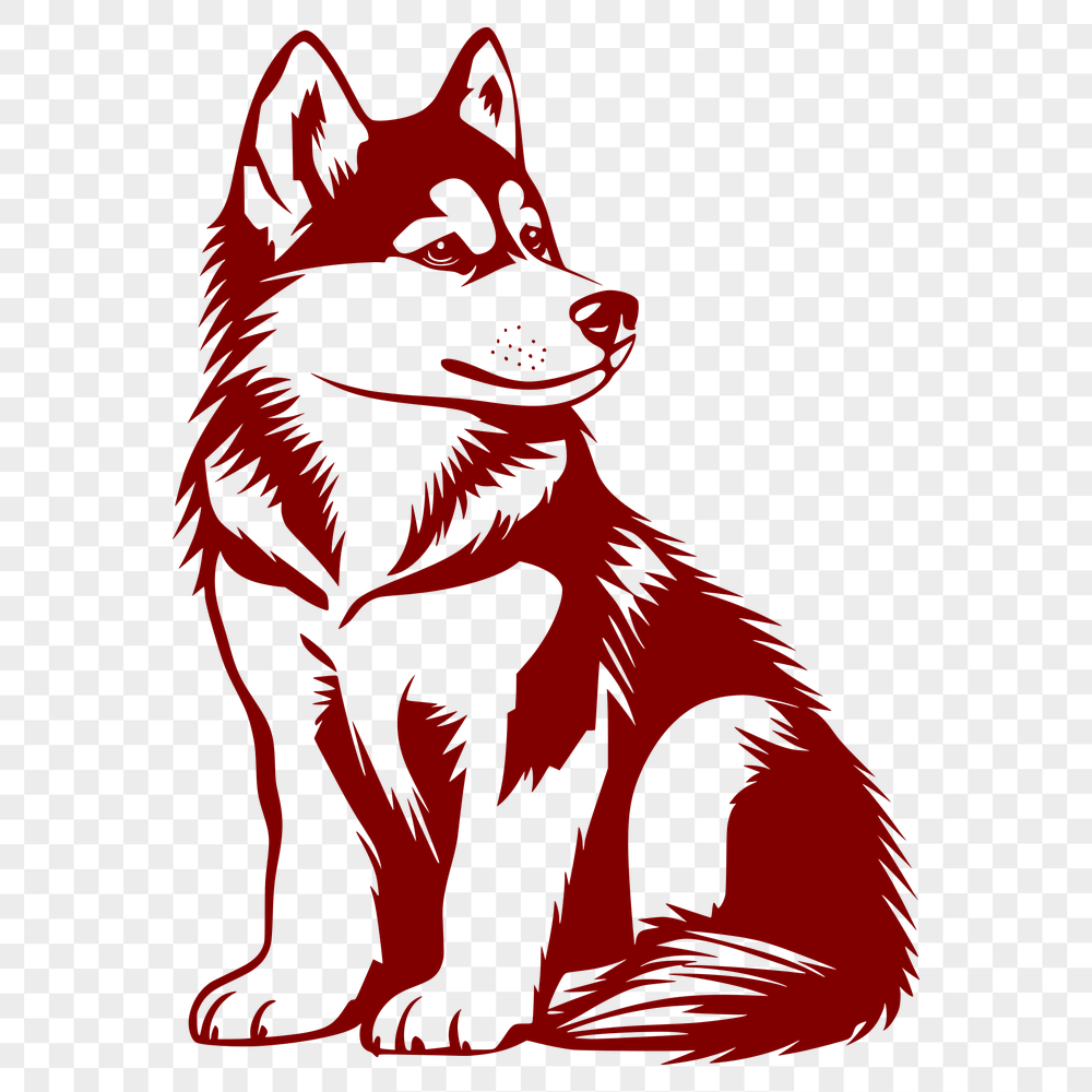 Free Free Husky Clipart