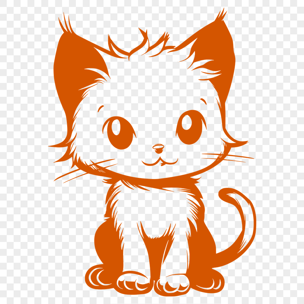 Sitting Kitten Clip Art