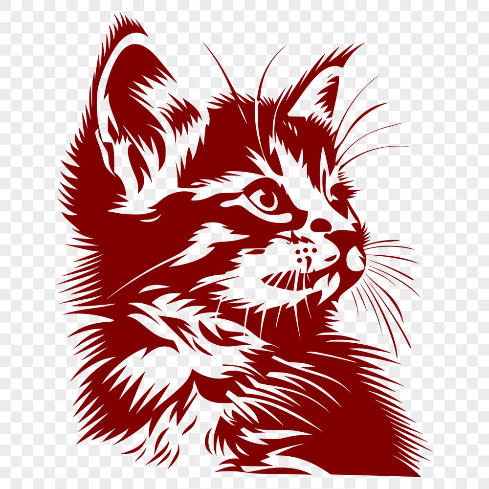 Free Artistic Cat Decal