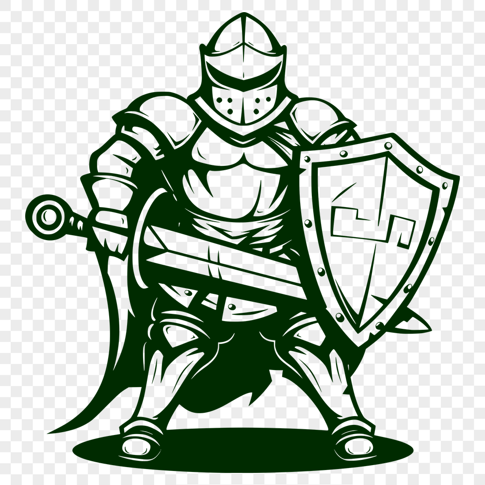 Free Unique Knight Digital Drawing