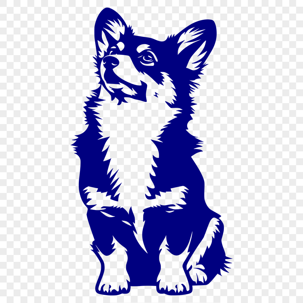 Creative Sitting Corgi Clipart