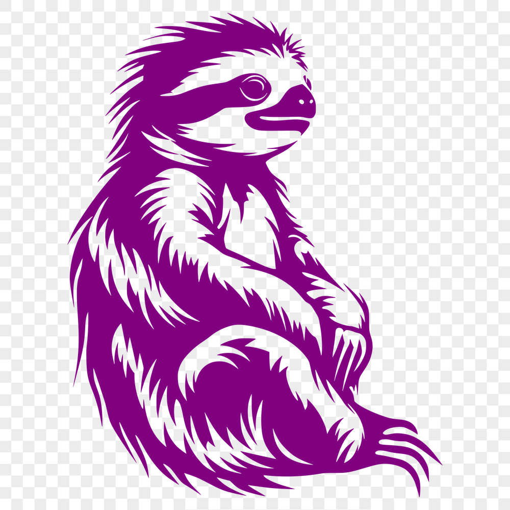 Stunning Sloth Vector Art