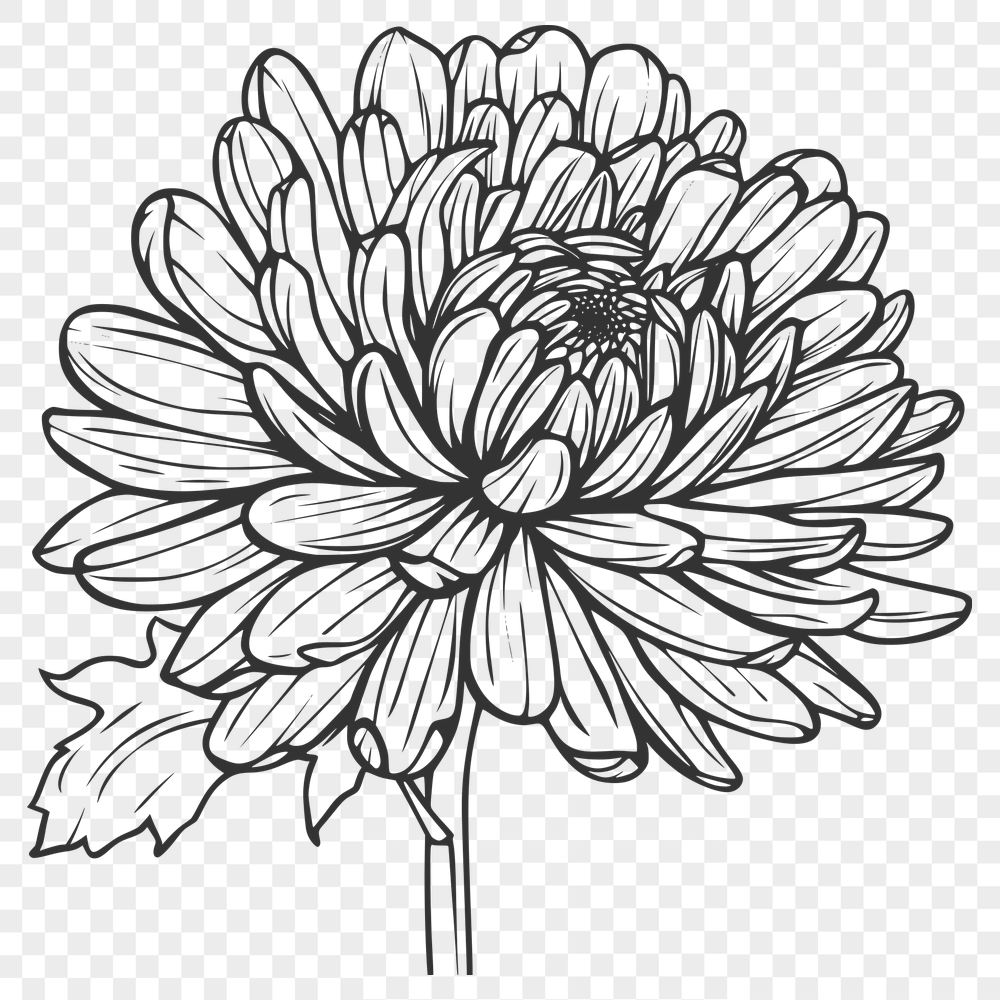 Free Unique Flower Vector Illustration