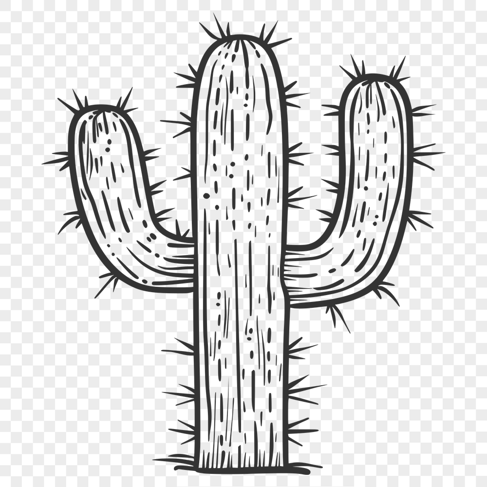 Free Artistic Cactus Template