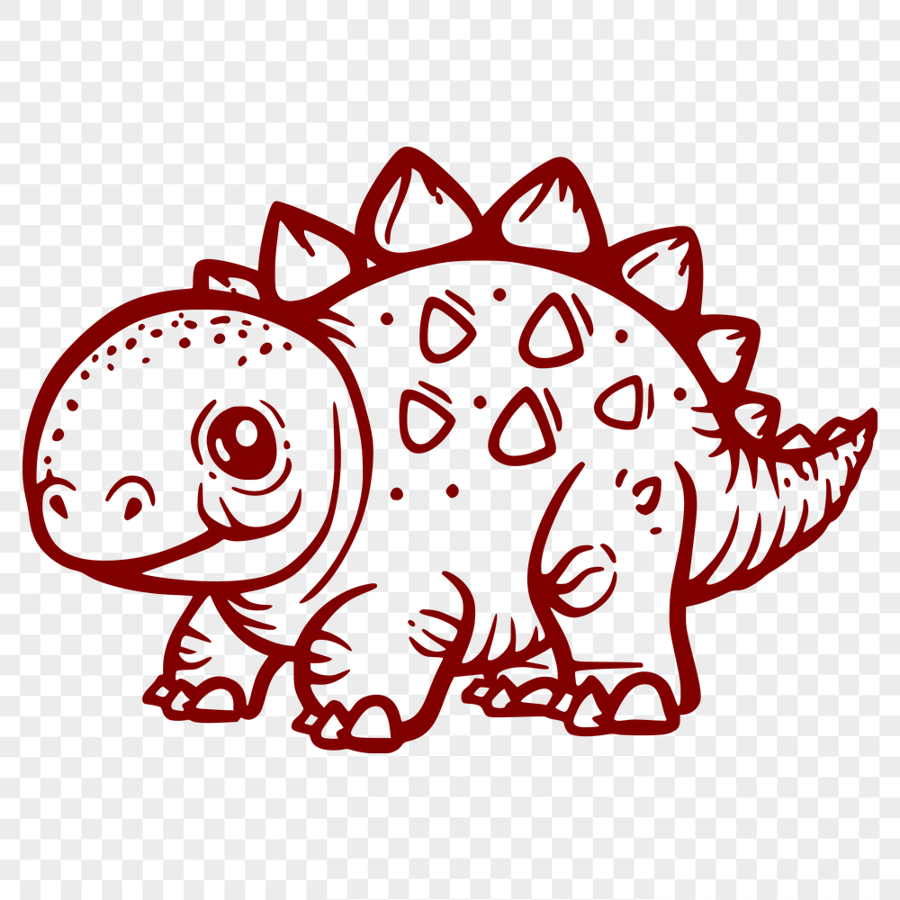 Free Cute Dinosaur Vector Image