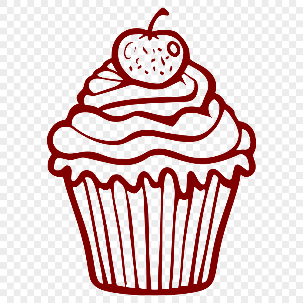 Unique Cupcake In SVG & DXF