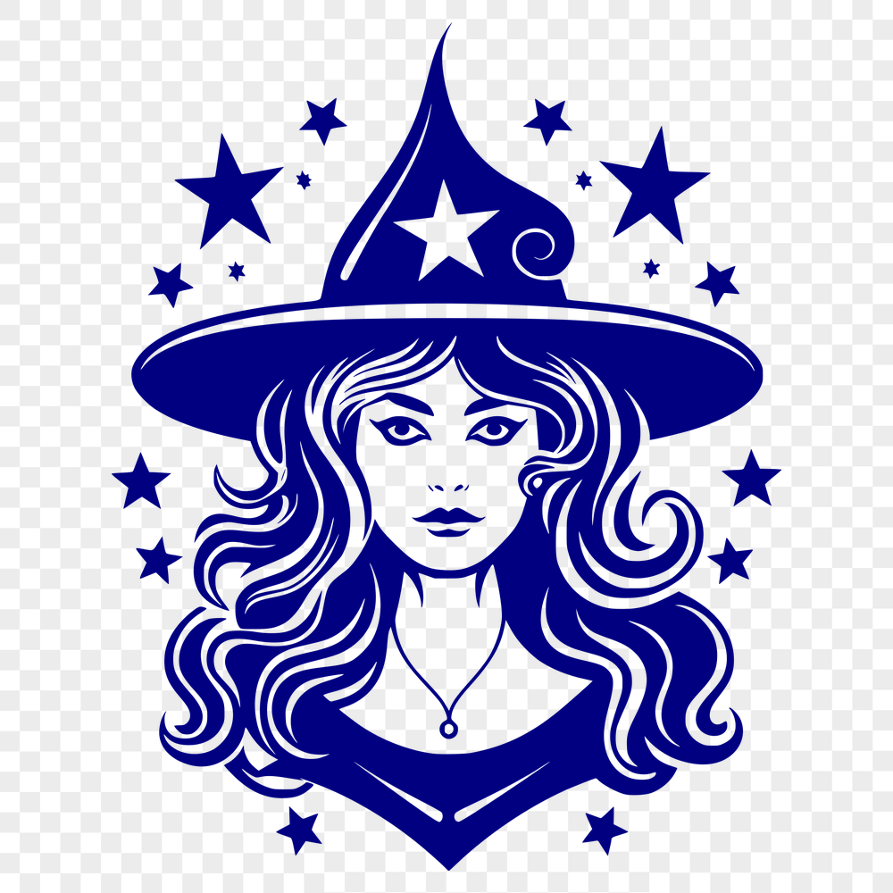 Stunning Witch SVG, PNG, PDF And DXF Files