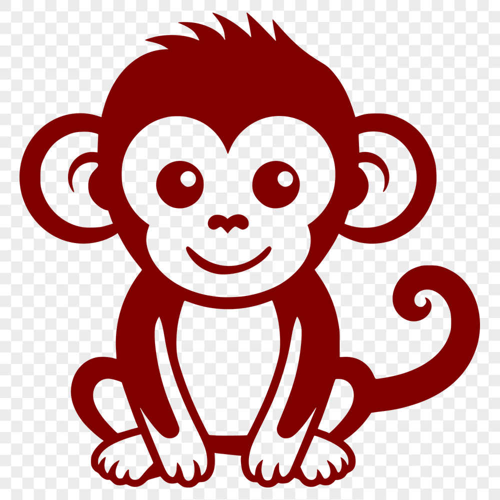 Artistic Monkey - For Sublimation Project