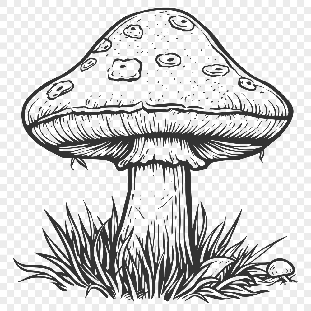 Unique Mushroom Printable Artwork