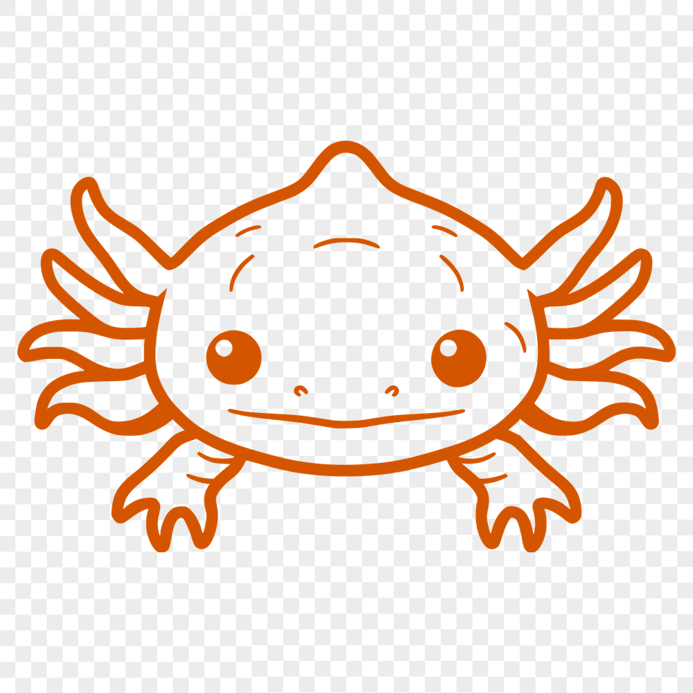 Unique Axolotl Illustration