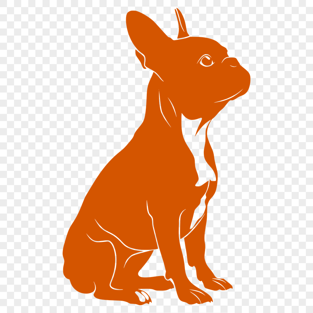 Artistic Sitting Dog DXF