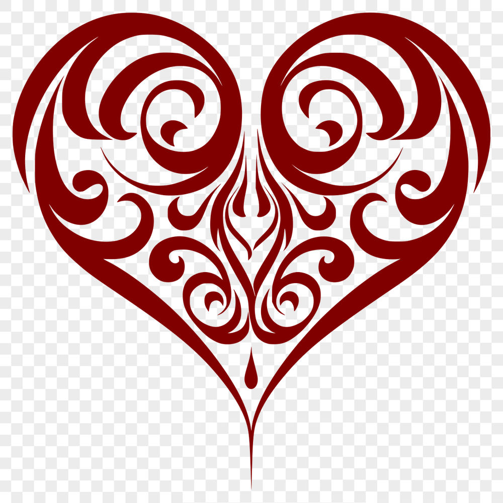 Beautiful Love Heart PNG