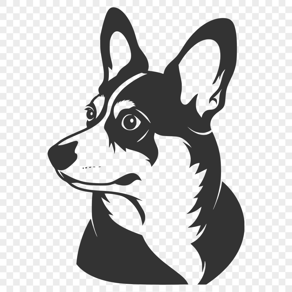 Artistic Welsh Corgi Clip Art