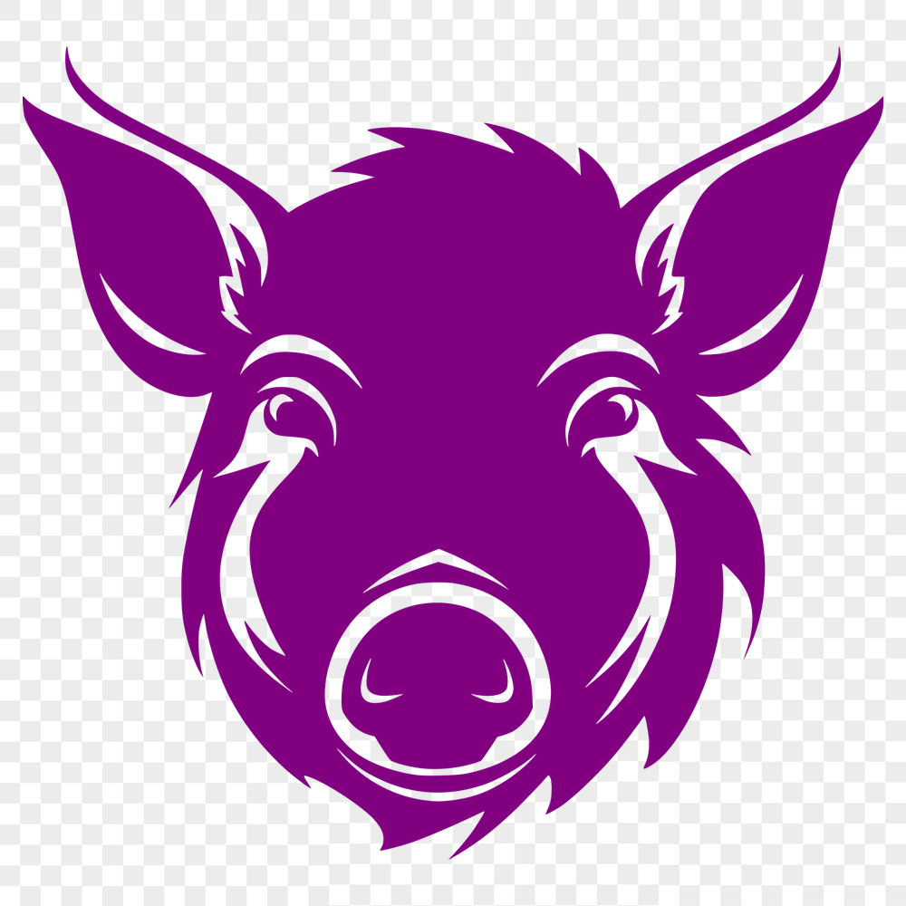 Free Beautiful Pig Decal