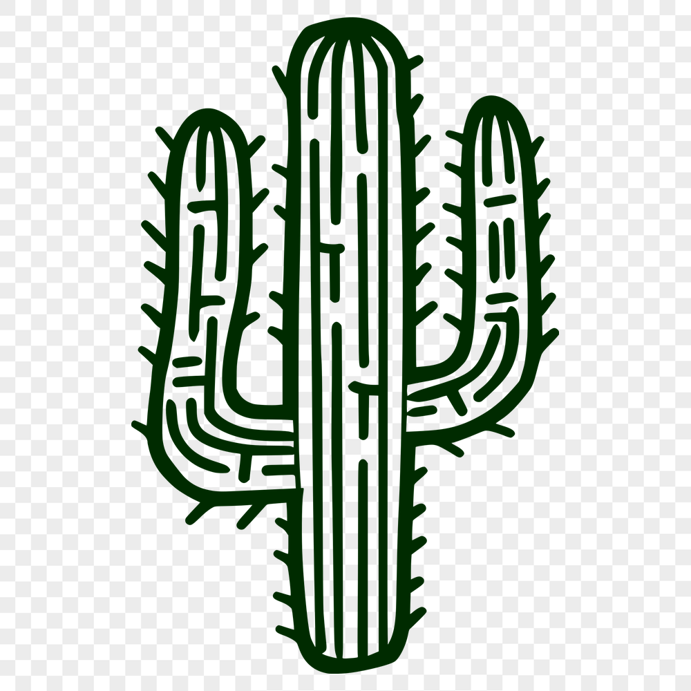 Free Cactus SVG, PNG, PDF And DXF Files