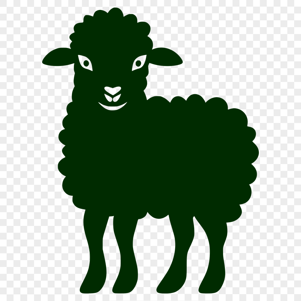 Free Beautiful Sheep Vector Craft File