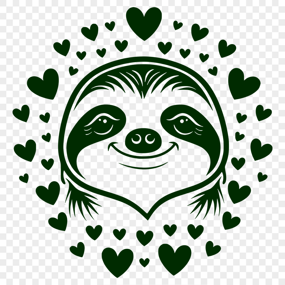 Free Stunning Sloth Vector Craft File