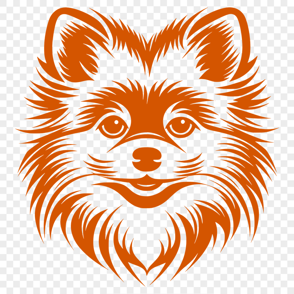 Stunning Pomeranian SVG, PNG, PDF And DXF Files