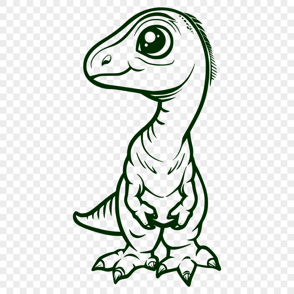 Unique Dinosaur - Cricut PNG