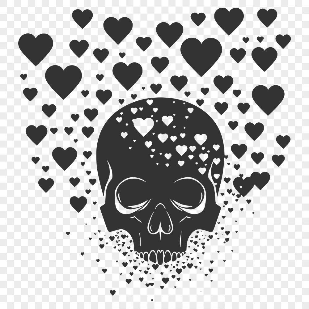 Creative Skull - Vinyl PNG