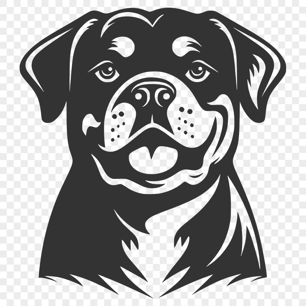 Unique Rottweiler In SVG & DXF