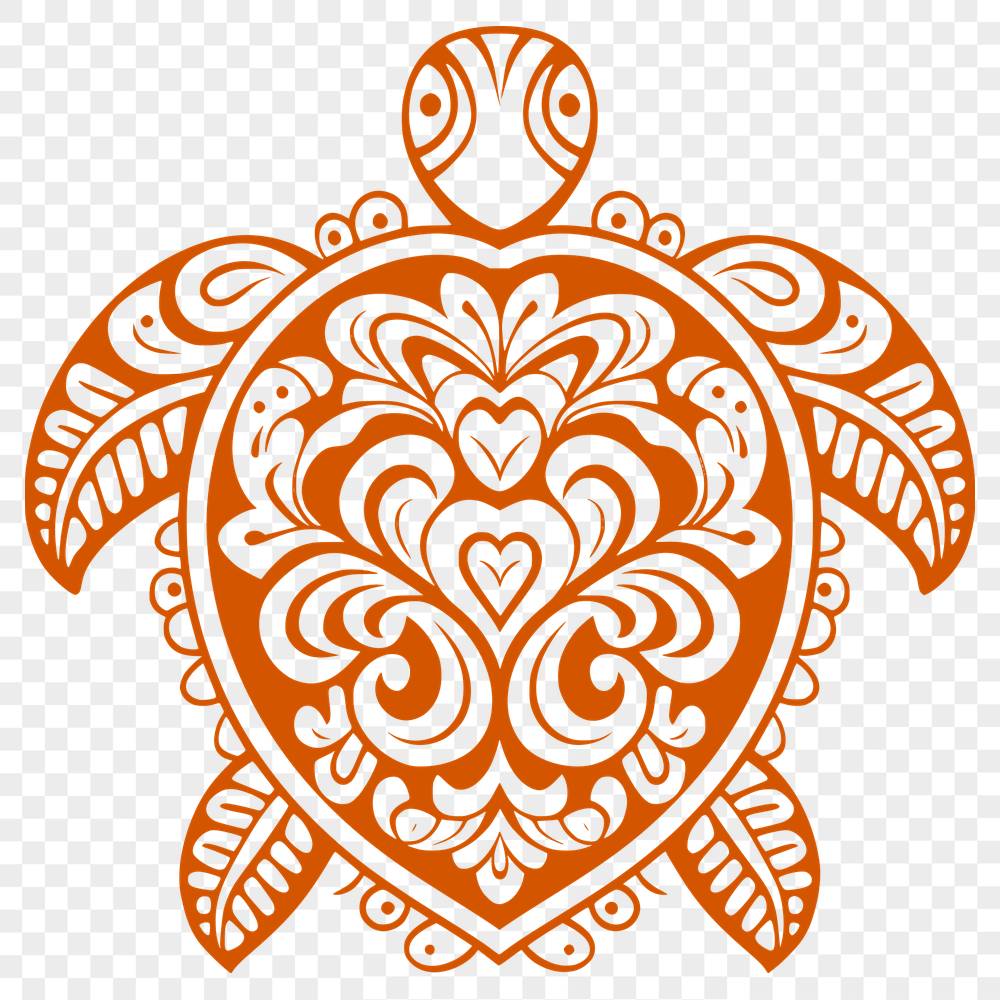 Unique Sea Turtle Vector Art