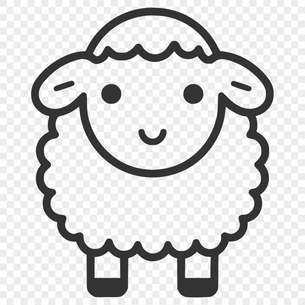 Unique Sheep Vector Image