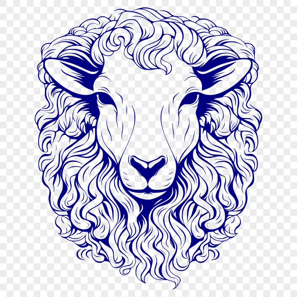 Artistic Sheep Digital Artwork