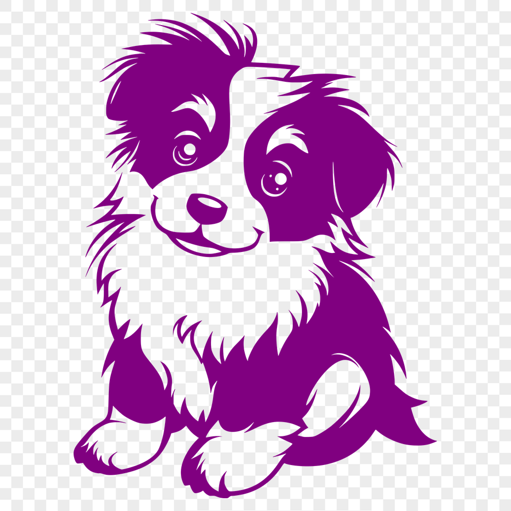 Artistic Shetland Sheepdog Vector Art